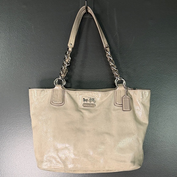 Coach Shimmering Champagne Tote Bag - Picture 1 of 9